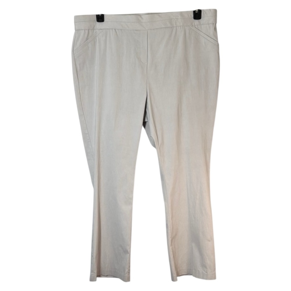Briggs New York Pants Tan Pull On Slimming Solution in Size 22W NWT